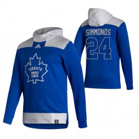 Herren Toronto Maple Leafs Wayne Simmonds 24 2020-21 Reverse Retro Pullover Hooded Sweatshirt